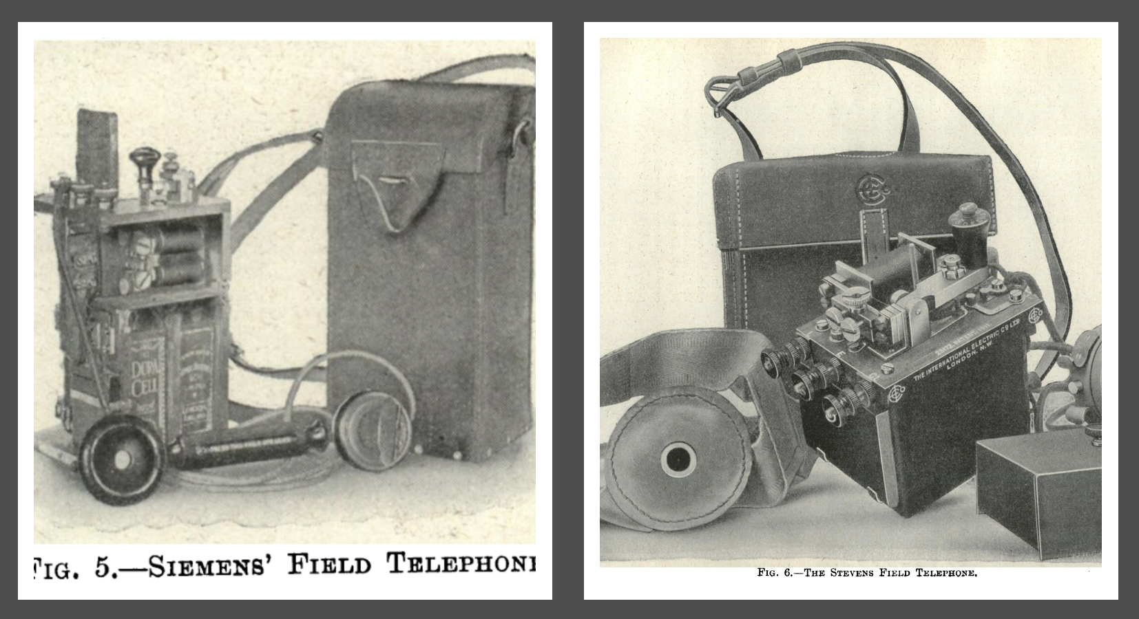 Siemens' and Stevens' Field Telephone
